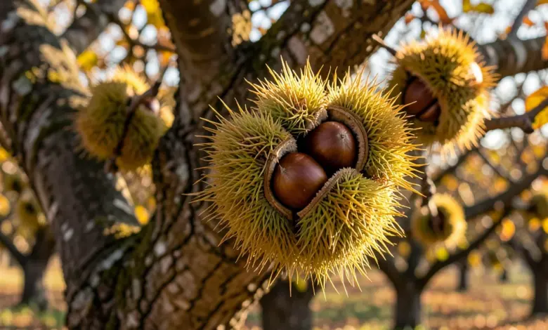 kaštan jedlý pěstování a využití - Kaštan jedlý - ilustrační foto