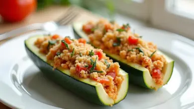 zapečená plněná cuketa bez masa recept – Jak připravit zapečenou plněnou cuketu bez masa: podrobný recept