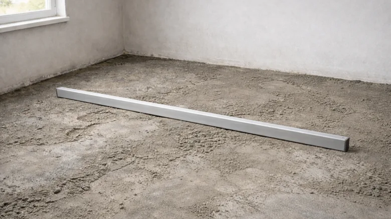 Přímka pro vyrovnání podlahy na betonu