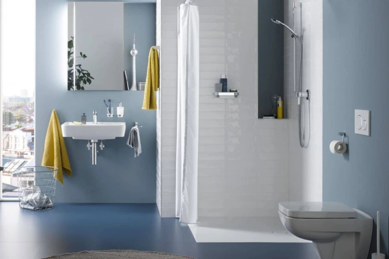 Moderní koupelna po renovaci bez bourání
