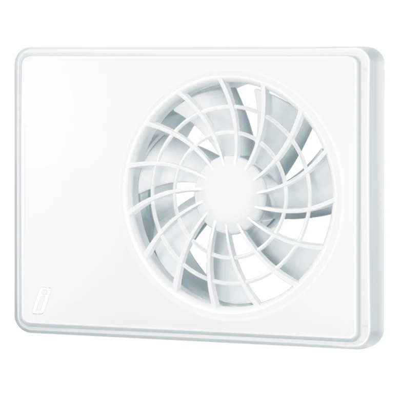 Bílý větrací ventilátor pro koupelnu