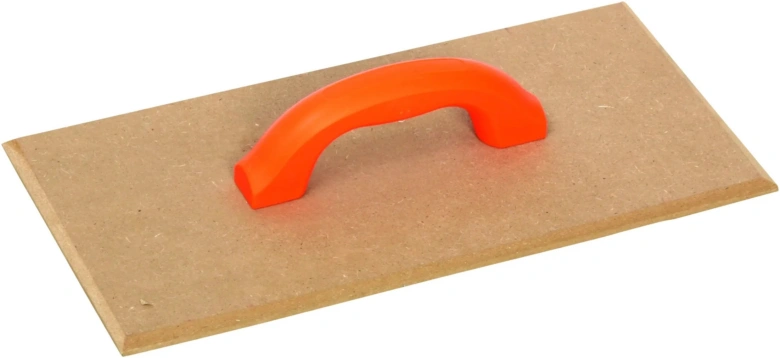 Nástroj na broušení styropenu s oranžovou rukojetí.
