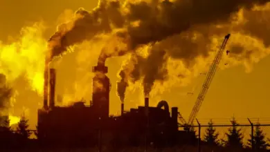 Zavodní komíny vypouštějící kouř do ovzduší