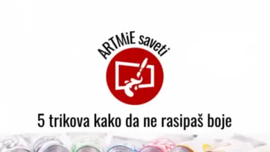 Řada barevných tubů s barvou na bílém pozadí.